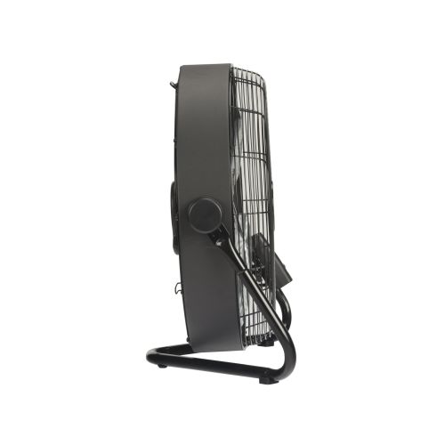  Lasko 20 3-Speed Pivoting High Velocity Industrial Utility Metal Floor Fan with Wall Mount Option and Remote Control, Model H20685, Black