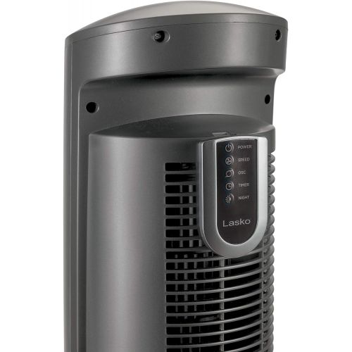  [아마존베스트]Lasko T42951 Wind Curve Portable Electric Oscillating Stand Up Tower Fan with Remote Control for Indoor, Bedroom and Home Office Use, 13x13x42.5, Silver