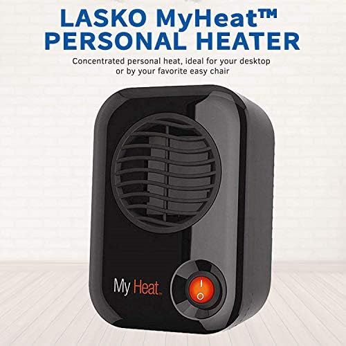  [아마존베스트]Lasko Model 100 MyHeat Personal Space Heater, Black - Compact Size, Ideal for the Desk or Around the Home Office