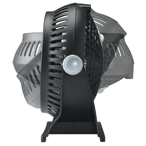  Lasko 507 Small Desk Fan with10-Inch Pivoting Head, Portable Electric Plug-In Table Fan Creates a Quiet Personal Cooling Breeze, Ideal for Travel, Bedroom, Dorm, and Office  Black