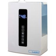 Lasko LA10008 UH300 Warm and Cool Humidistat and Timer, Quiet and Soothing Ultrasonic Dual Mist Humidifiers for Baby Nursery, Bedroom, Kids, Large Room and Home, 4.9L Tank, No Filt