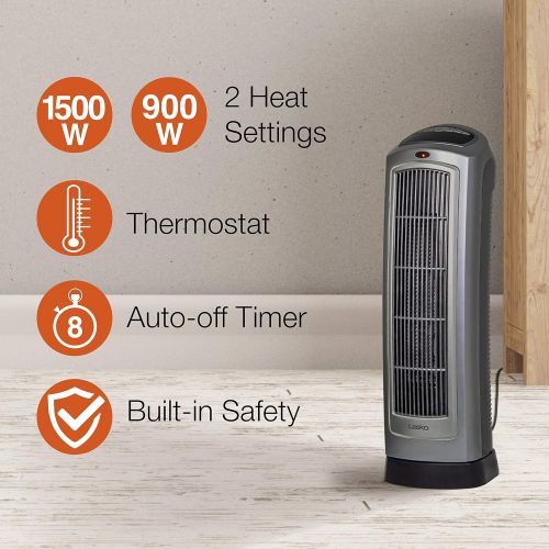  [아마존베스트]Lasko 755320 Ceramic Space Heater 8.5 L x 7.25 W x 23 H inches