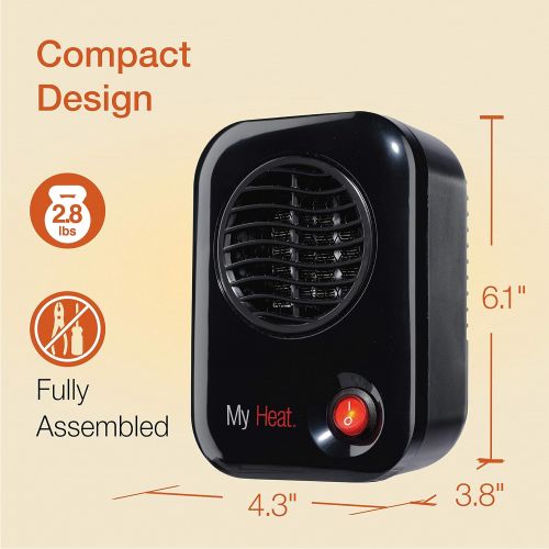  Lasko Heating Space Heater, Compact, Black
