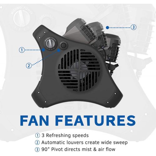  Lasko 7050 Misto Outdoor Misting Fan