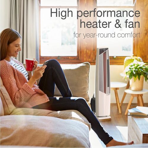  Lasko FHV820 Oscillating All Season High Velocity Hybrid Fan and Space Heater in One with Remote Control, Timer, and Thermostat for Year Round Indoor Home Use