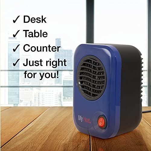  Lasko Heating Space Heater, 3.8 x 4.3 x 6.1 tall, Blue