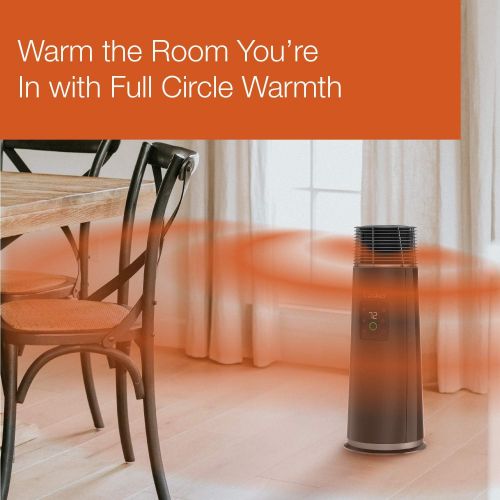  Lasko Full Circle Warmth Ceramic Space Heater with Remote Control, CT24362, Black