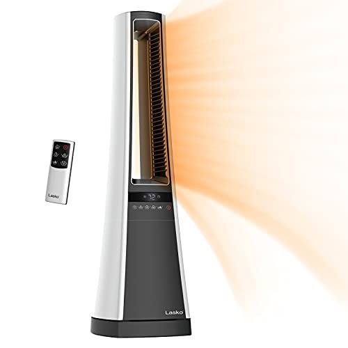  Lasko Bladeless W/Remote Space Heaters, 27", Silver AW300