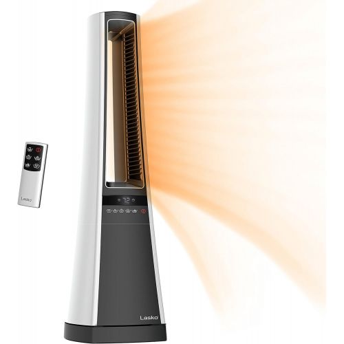  Lasko Bladeless W/Remote Space Heaters, 27", Silver AW300