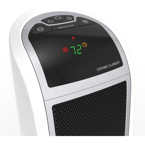  Lasko 5165 Digital Ceramic Tower Heater with Remote Control, 1500W, White