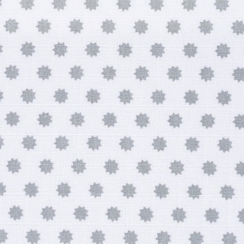  Lassig Baby Muslin Swaddle & Burp Blanket Little Chums Stars, White, Large