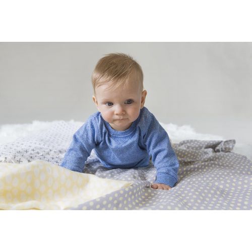  Lassig Baby Muslin Swaddle & Burp Blanket, Riddle, Large