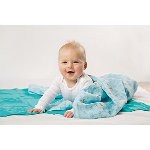  Lassig Muslin Swaddle & Burp Blanket L Little Tree Fox