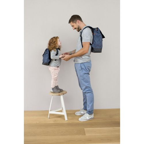  Lassig Vintage Little One & Me Backpack Big Refle Countive, Navy