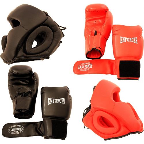  Lastworld 2 Pairs Pro Boxing Gloves & Pro Head Gears Pro Quality