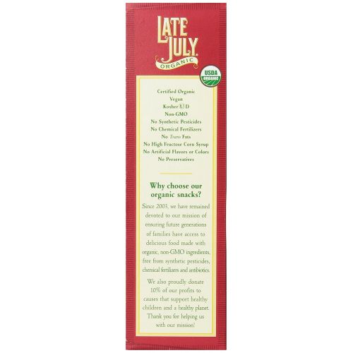  Late July Organic Classic Rich Crackers, 6-Ounce Boxes (Pack of 12)