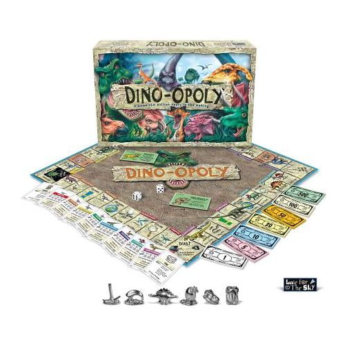  Late for the Sky Dino-Opoly Board Game