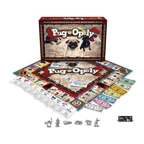  Late for the Sky Pug-opoly Game