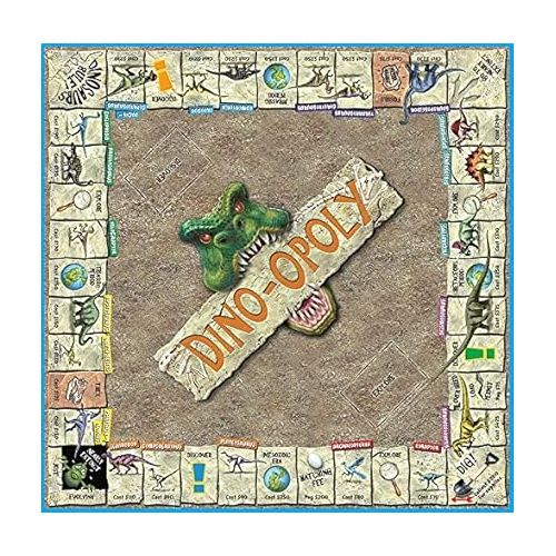  Late for the Sky Dino-Opoly Monopoly Board Game