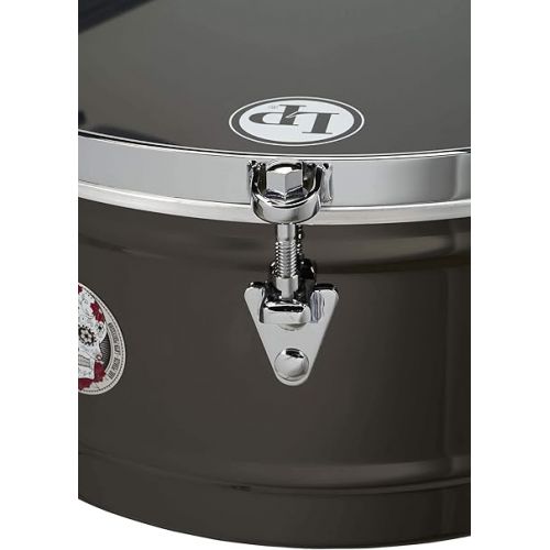  Latin Percussion Karl Perazzo Top-Tuning Timbales (LP1415-KP) Black Nickel