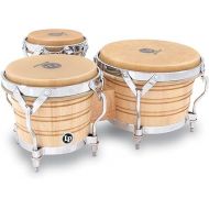 Latin Percussion LP202-AW Bongo Drum Natural / Chrome