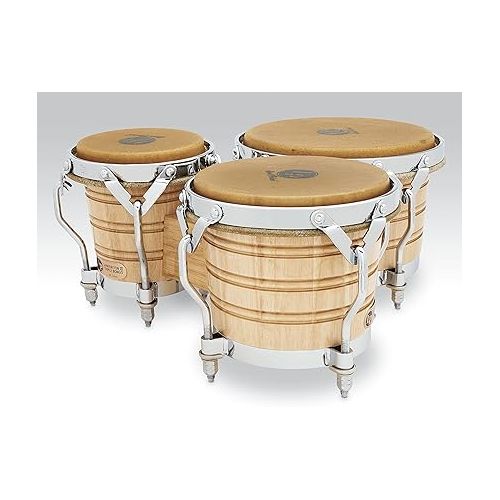  Latin Percussion LP202-AW Bongo Drum Natural / Chrome
