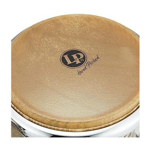  Latin Percussion LP Galaxy Giovanni Series Bongos - Natural/Chrome Natural 8.625-inch