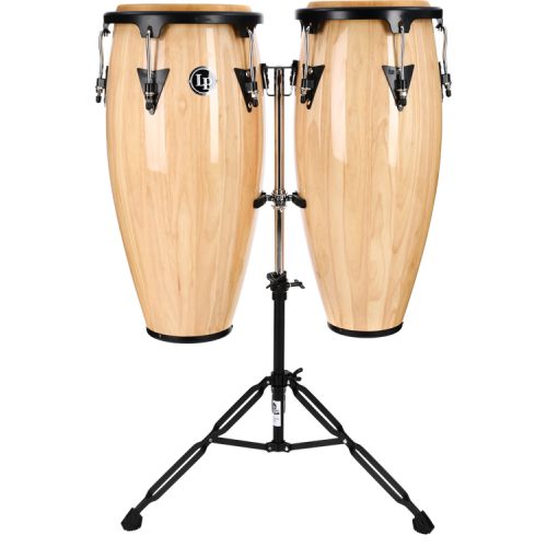  Latin Percussion Aspire Wood Conga Conga Set with Bongos and Timbales - 10/11 inch Natural