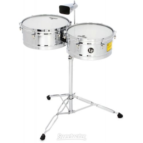  Latin Percussion Matador 14-/15-inch Timbales - Chrome