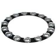 Latin Percussion 14-inch Tambo-Ring - Black Sand with Steel Jingles