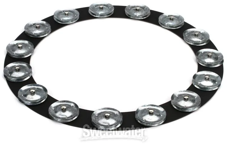  Latin Percussion 14-inch Tambo-Ring - Black Sand with Steel Jingles