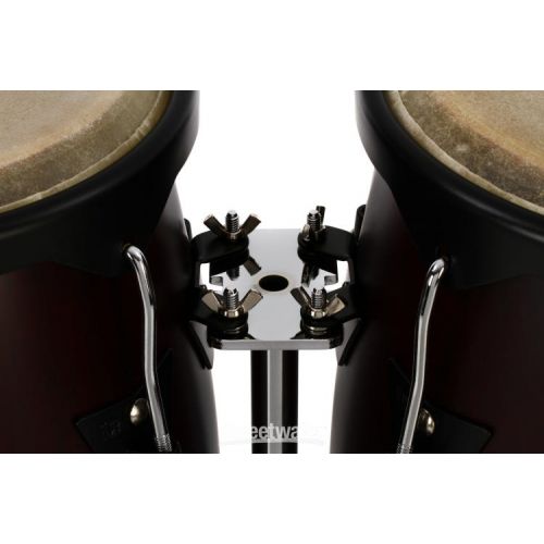  Latin Percussion City Series Conga Set with Stand - 10/11 inch Dark Wood