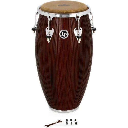  Latin Percussion Matador Wood Conga - 11.75 inch Red Carved Mango - Sweetwater Exclusive