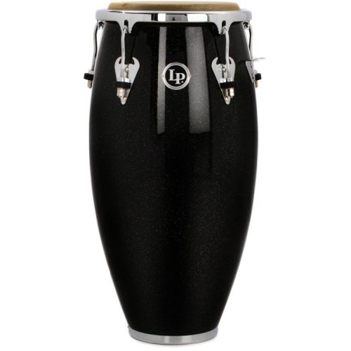  Latin Percussion Matador Wood Conga Set with Bongos and Stand - 11-/11.75-/12.5-inch Black Nebula - Sweetwater Exclusive
