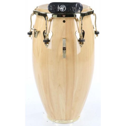  Latin Percussion Matador Wood Tumba with Gold Hardware - 12.5 inch Natural Used