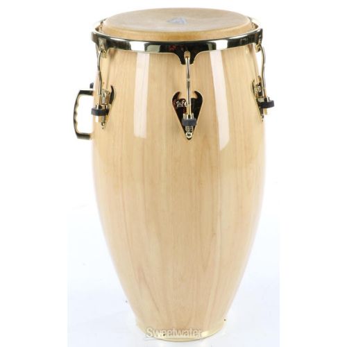  Latin Percussion Matador Wood Tumba with Gold Hardware - 12.5 inch Natural Used