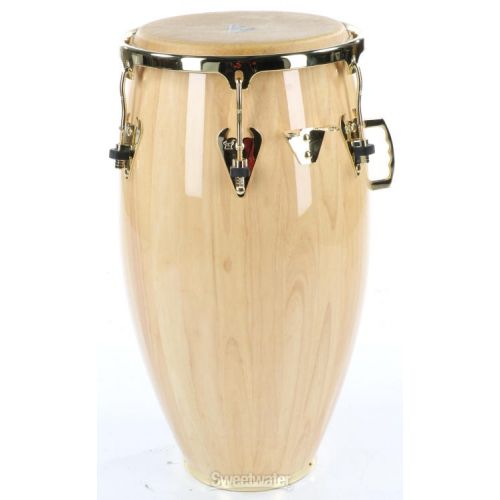  Latin Percussion Matador Wood Tumba with Gold Hardware - 12.5 inch Natural Used