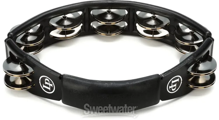  Latin Percussion Cyclops Handheld Tambourine - Black with Steel Jingles