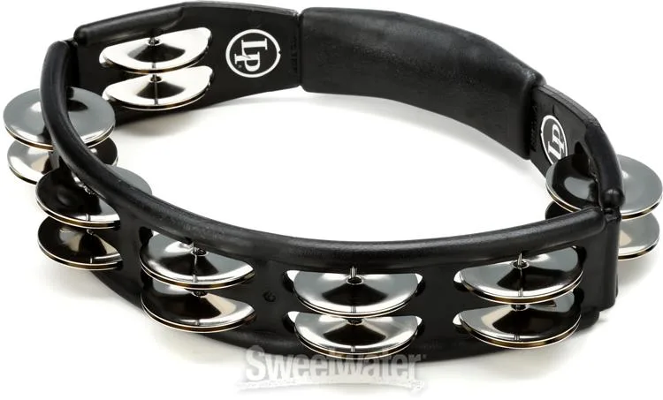  Latin Percussion Cyclops Handheld Tambourine - Black with Steel Jingles