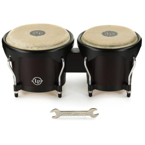  Latin Percussion City Wood Bongos - Dark Wood