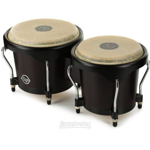  Latin Percussion City Wood Bongos - Dark Wood