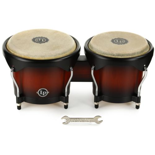  Latin Percussion City Wood Bongos - Vintage Sunburst