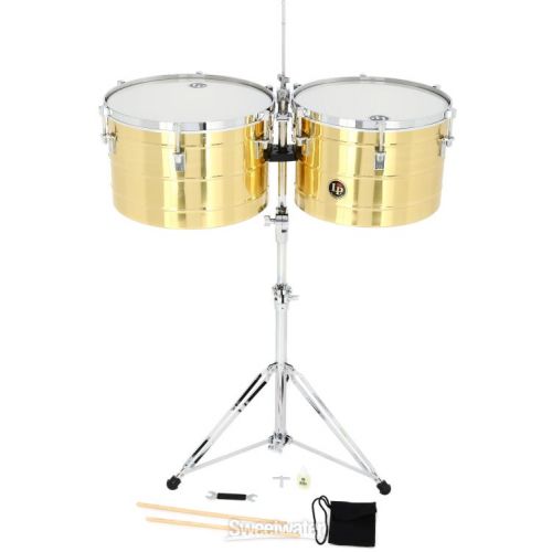  Latin Percussion Prestige 15-inch and 16-inch Thunder Timbs - Brass