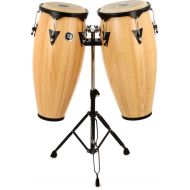 Latin Percussion City Series Conga Set with Stand - 10/11 inch Natural Gloss