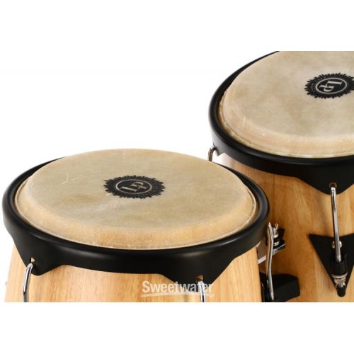  Latin Percussion City Series Conga Set with Stand - 10/11 inch Natural Gloss