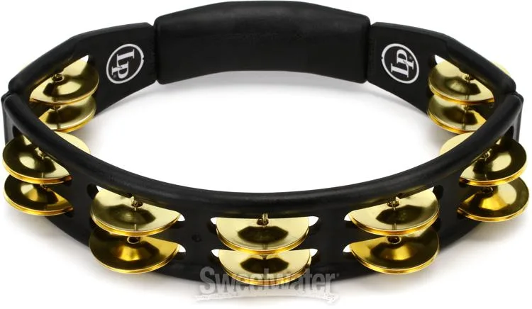  Latin Percussion Cyclops Handheld Tambourine - Black with Brass Jingles