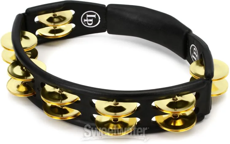  Latin Percussion Cyclops Handheld Tambourine - Black with Brass Jingles