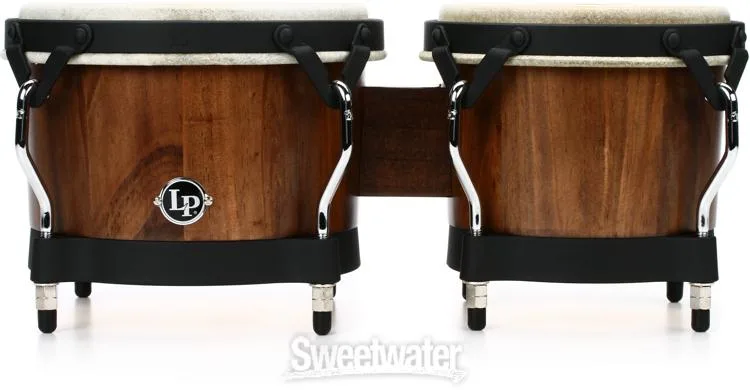  Latin Percussion Matador Traditional Bongos - Whiskey Barrel