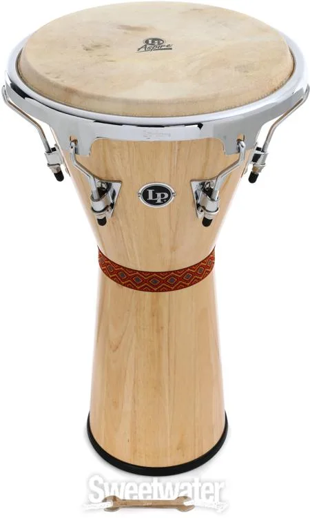  Latin Percussion Aspire Tunable Djembe - Natural with Chrome