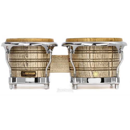  Latin Percussion Galaxy Giovanni Signature Bongos - Natural/Chrome